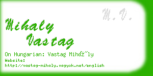 mihaly vastag business card